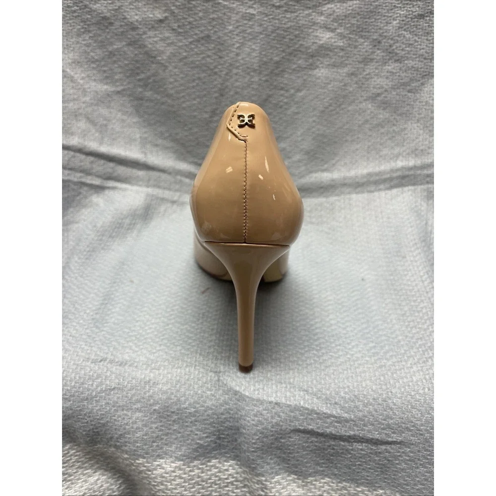 Sam Edelman Antonia Beige Blush Pointed Toe Slip On Slim Heel Fashion Pumps 8